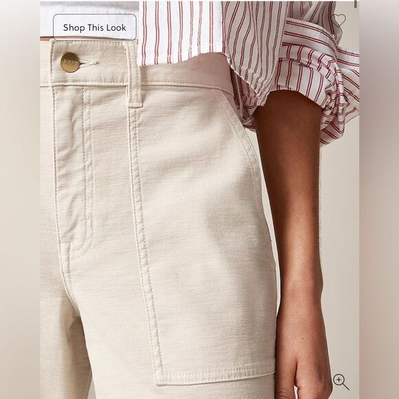 NWT J CREW Camp-pocket wide-leg pant size 36 - Picture 7 of 13